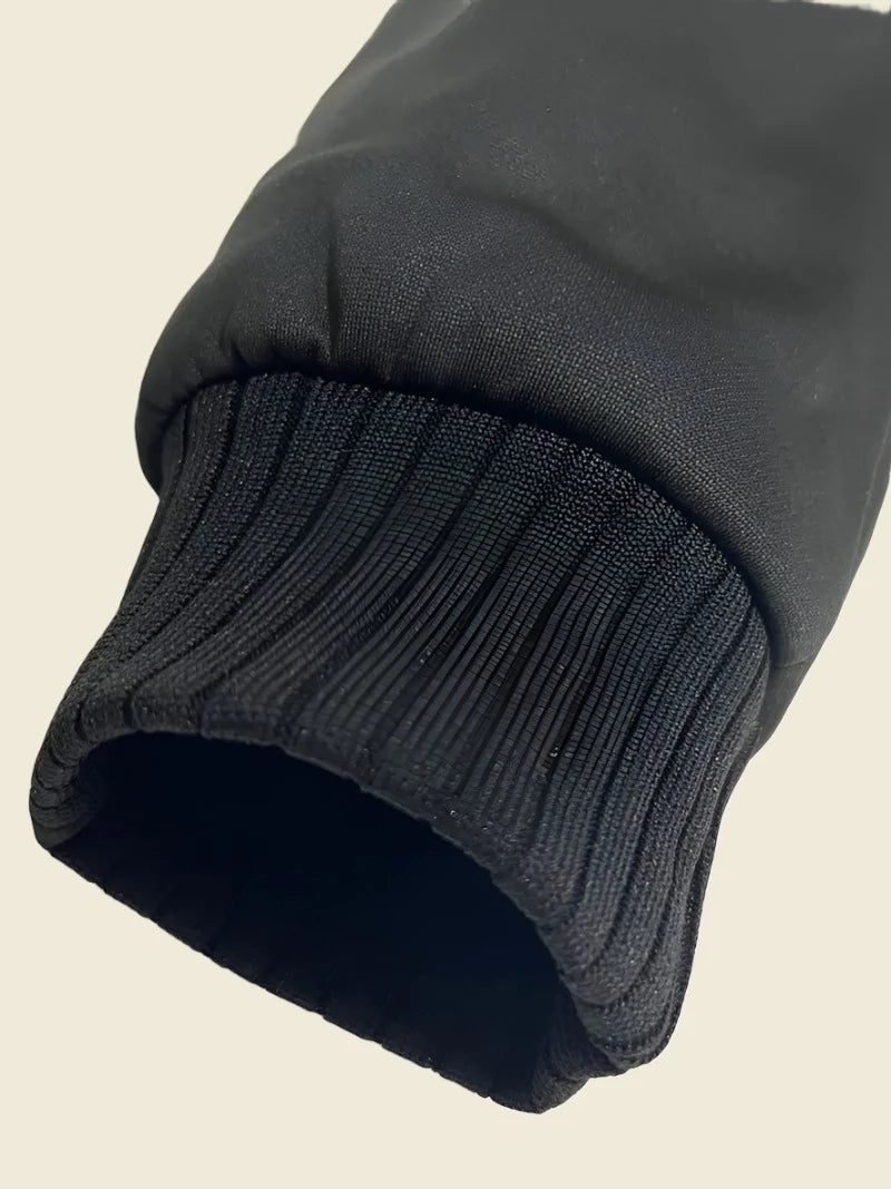 Jacket Men's Warm Fleece Hooded Black