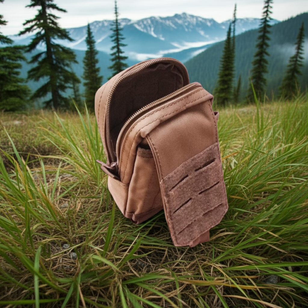 khaki molle add on bag