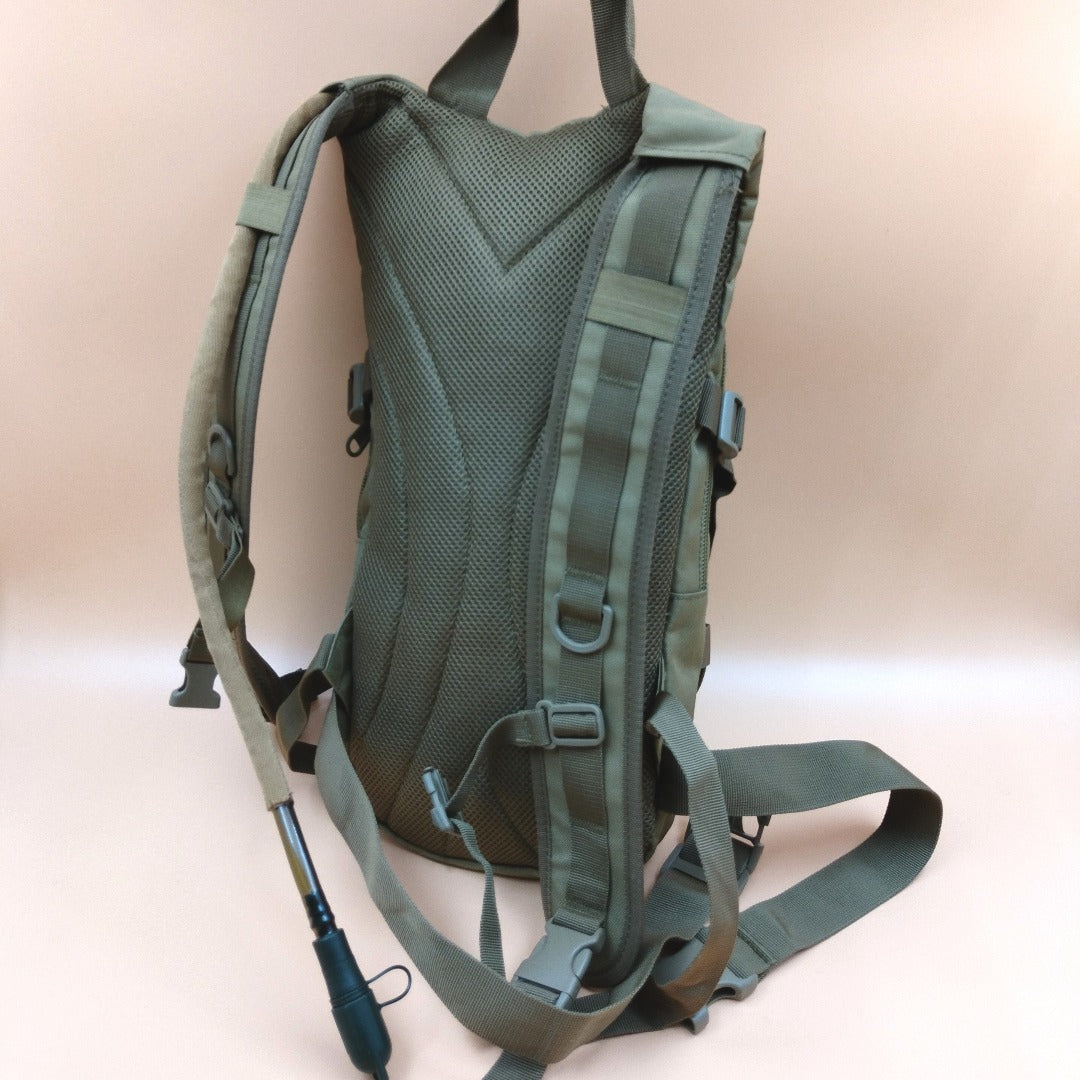 green hydration backpack