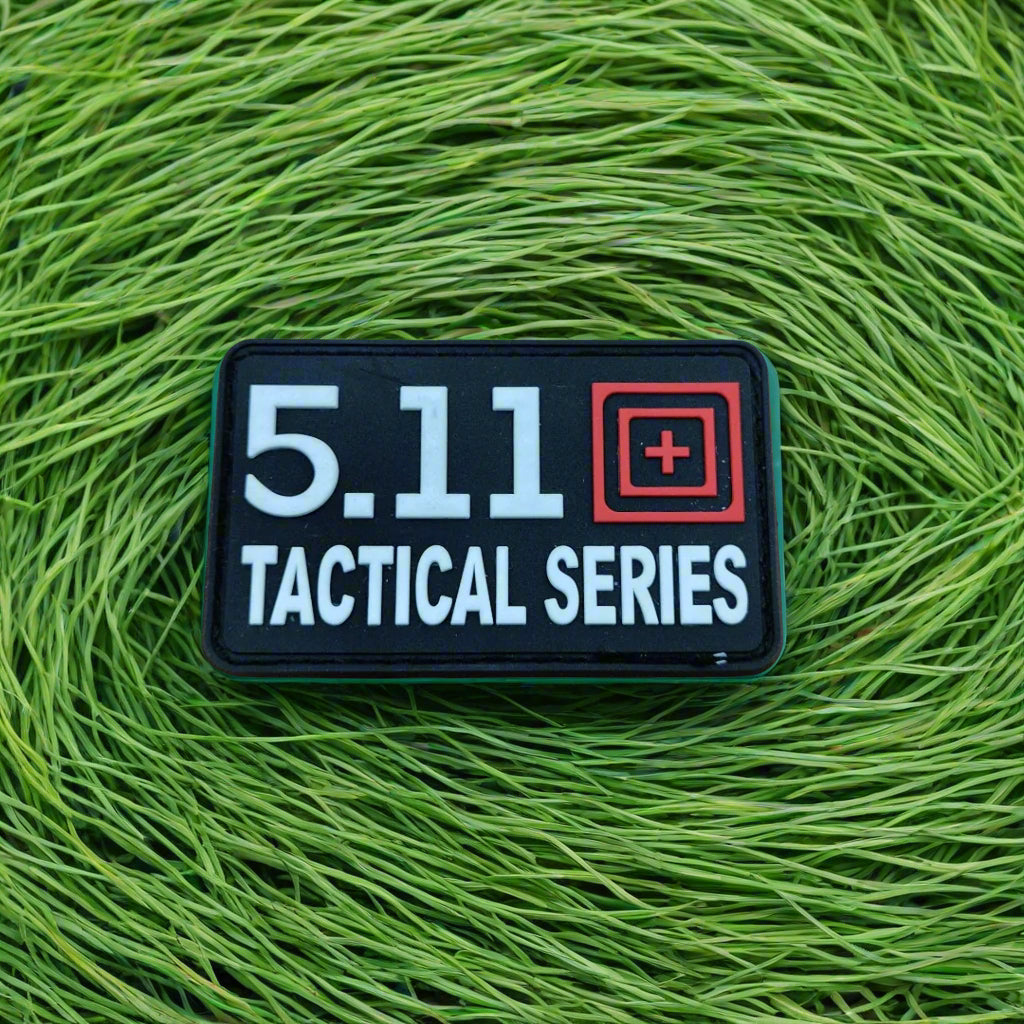 5.11 Tactical Series patch on green grass