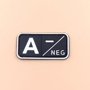 Badge Blood group rubber