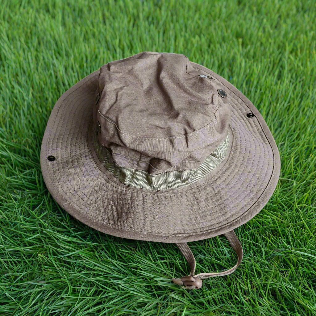 khaki soft top hat
