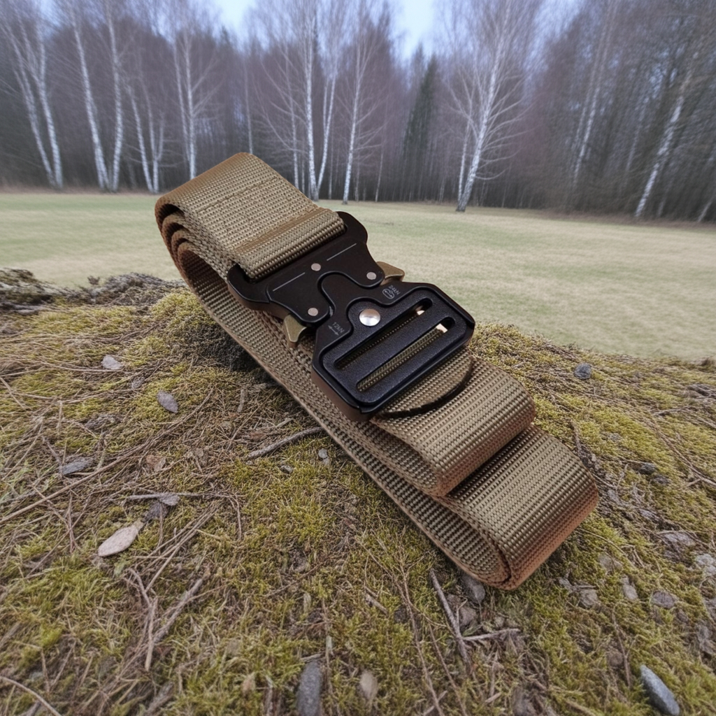 khaki nylon belt