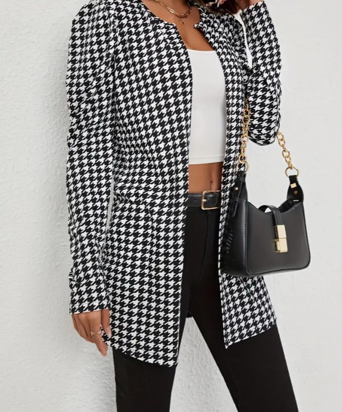 Jacket Ladies 100% Polyester - white with black