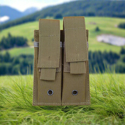 Double mag pouch khaki
