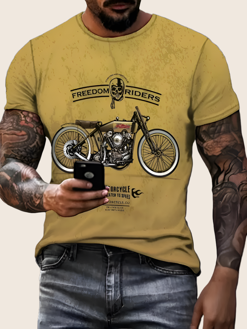 T shirt - Freedom Riders - Mustard
