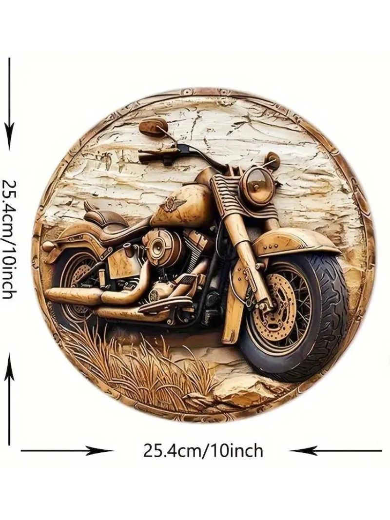 Wood sign - motorcycle