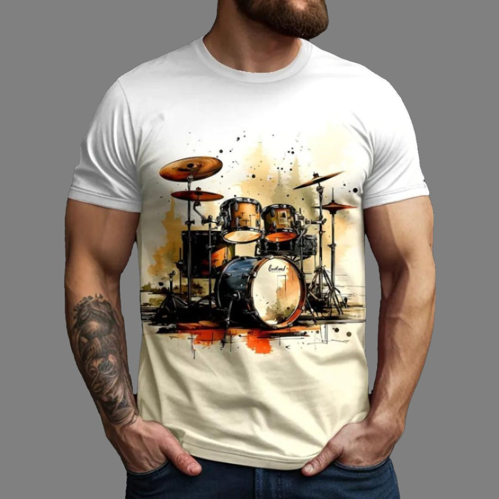 T shirt - drum set
