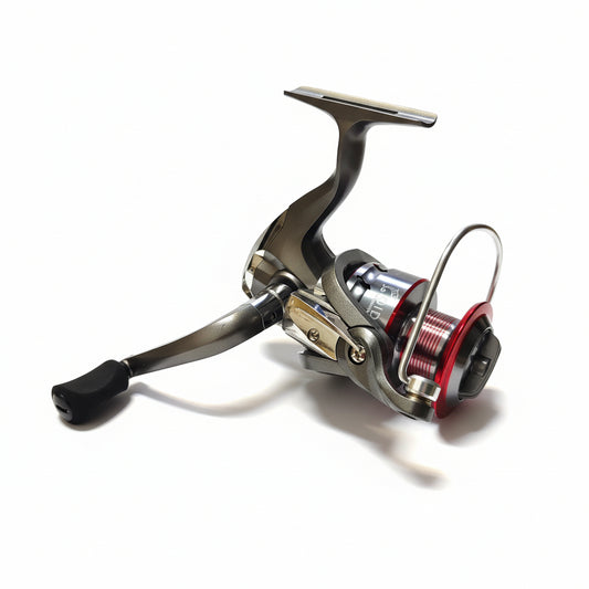 Fishing reel on a white background