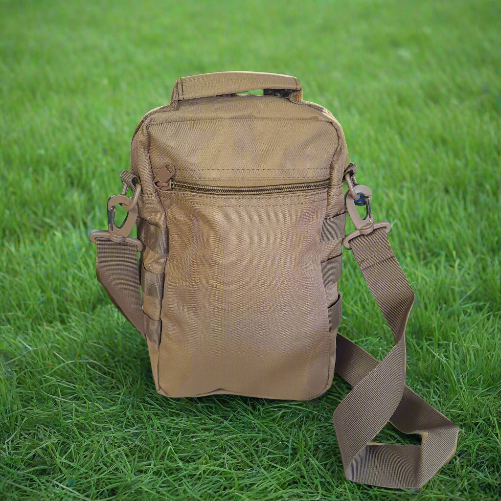 khaki shoulder bag