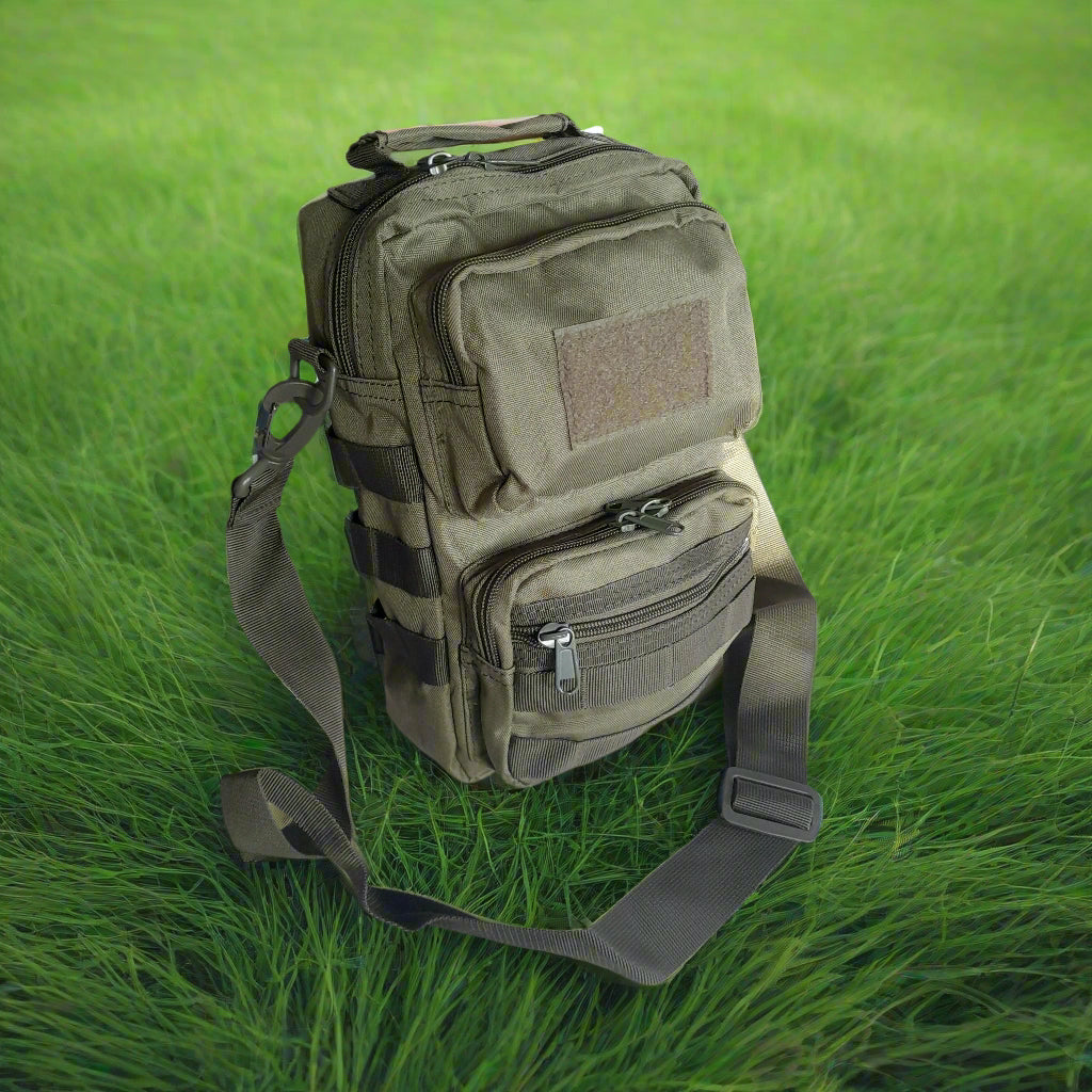 green shoulder bag