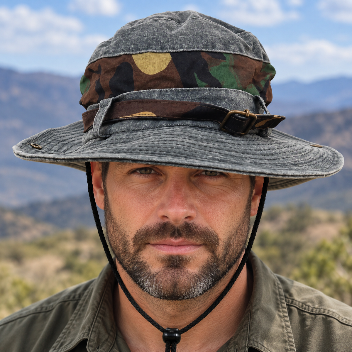 Hat Soft top - camo lining