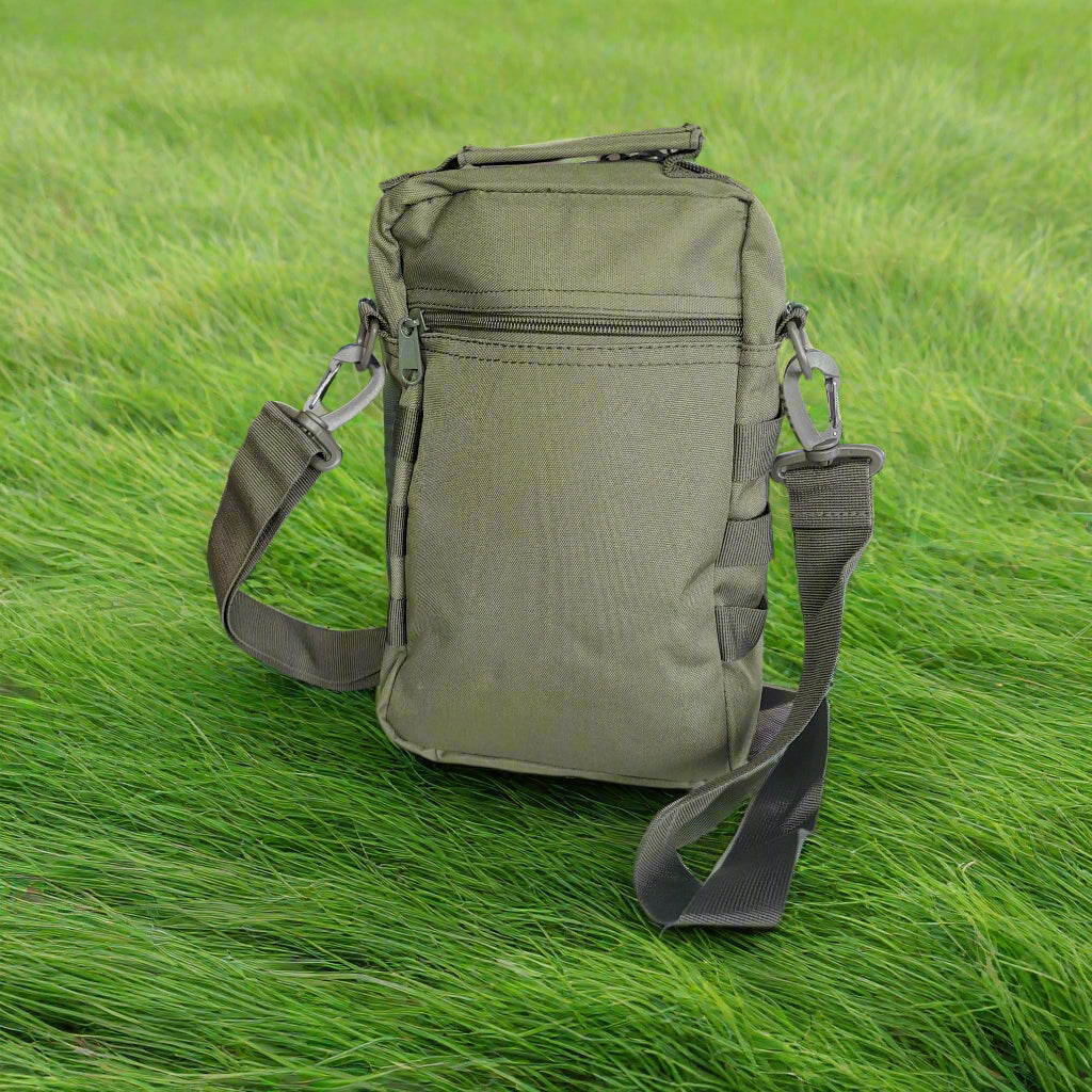 green shoulder bag
