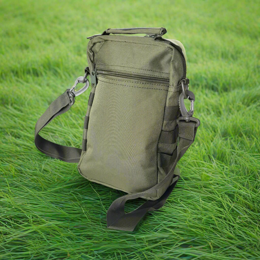 green shoulder bag
