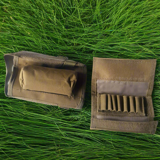 khaki stock pouch