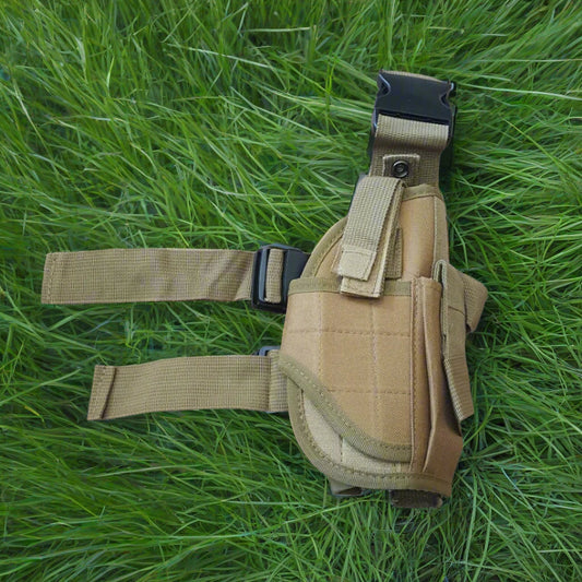 Tan tactical holster on grass