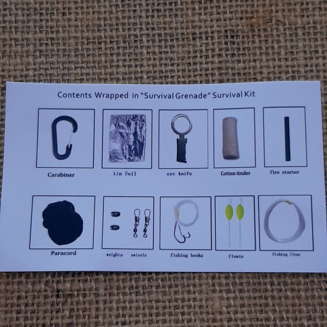 Survival Grenade paracord