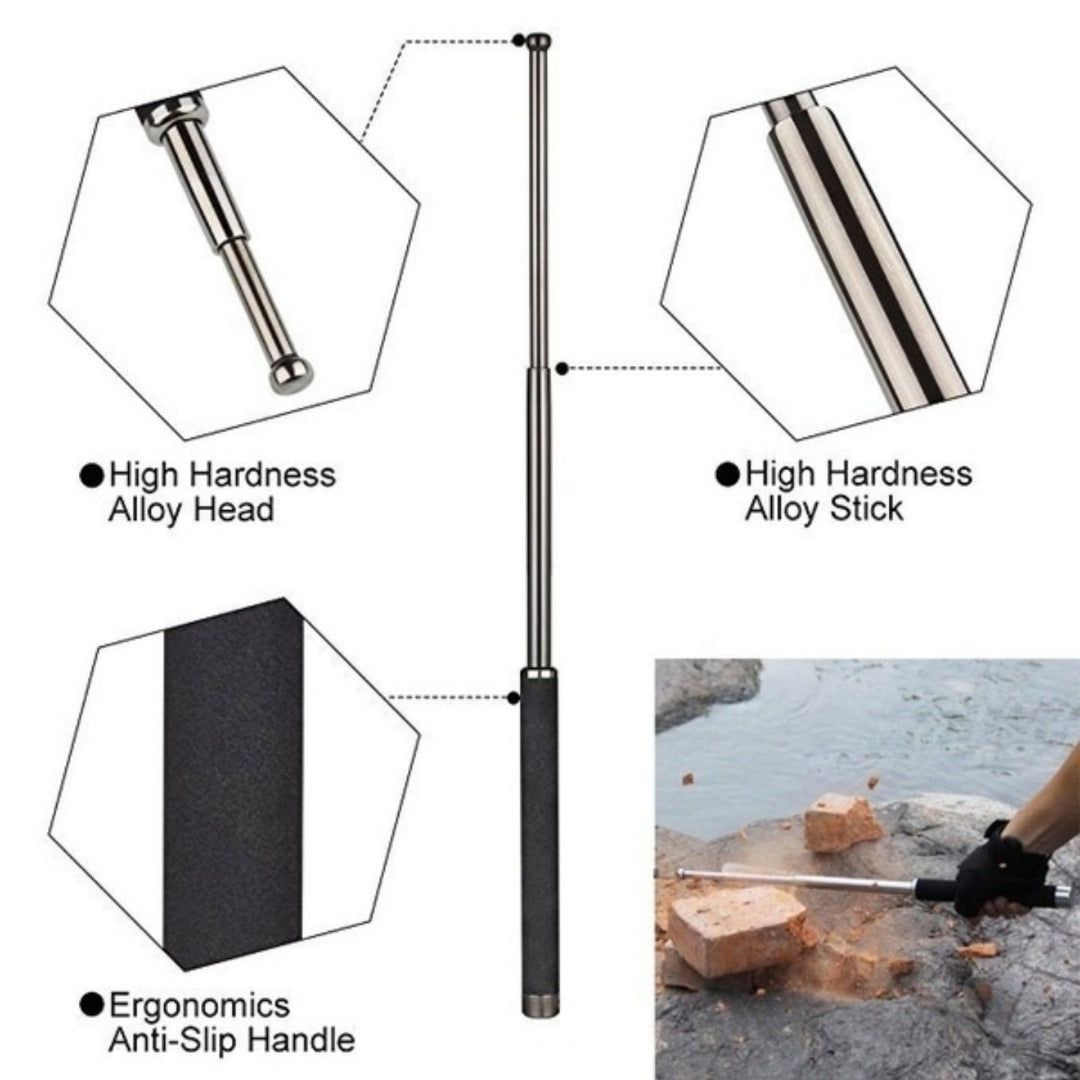 Steel baton - extending