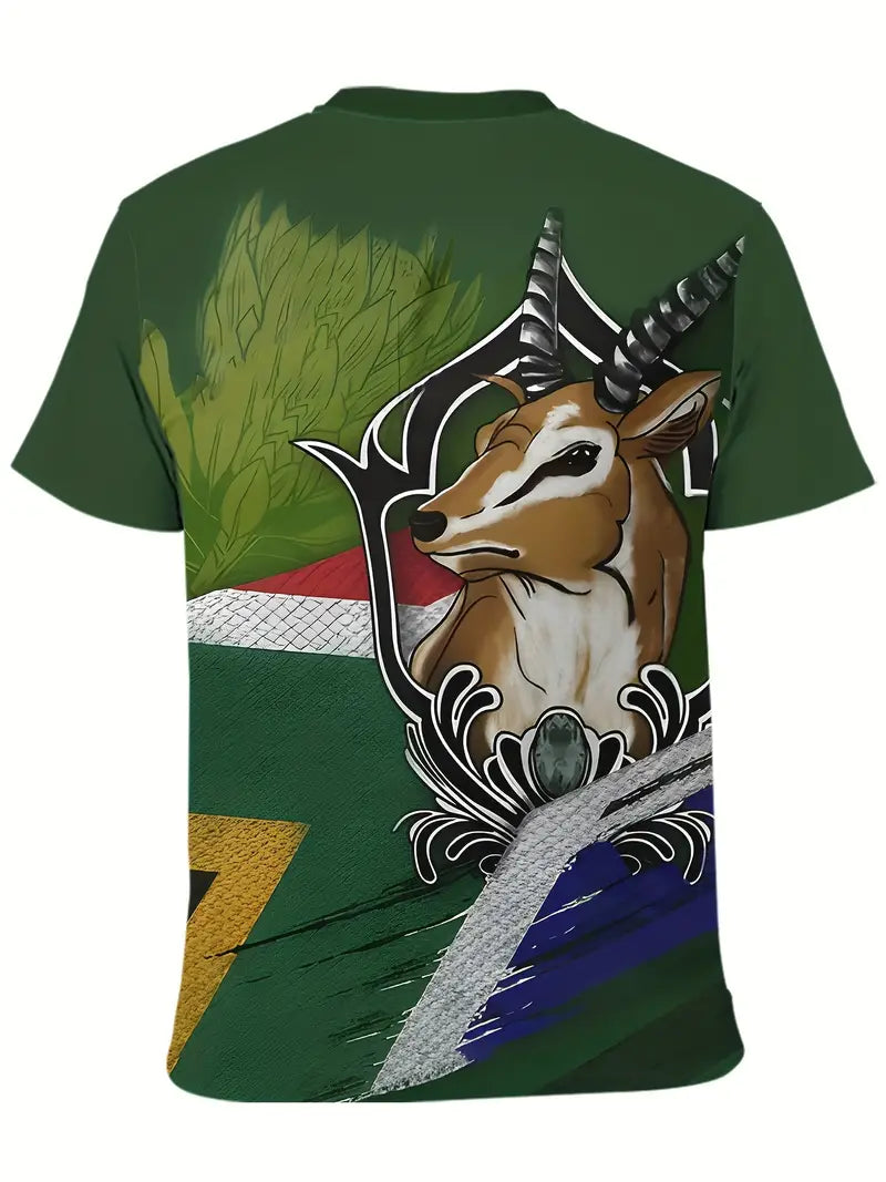 T shirt - South Africa Springbok 3D print