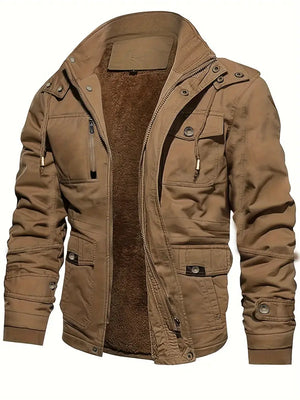 Jacket Men's Warm Fleece Cargo