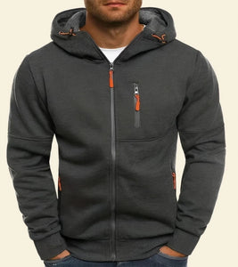 Jacket Men's casual hooded Grey