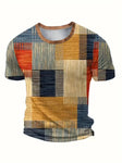 T shirt - Men's Block Print - mixed colours