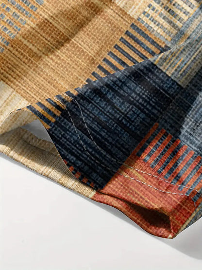 T shirt - Men's Block Print - mixed colours