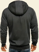 Jacket Men's casual hooded Grey