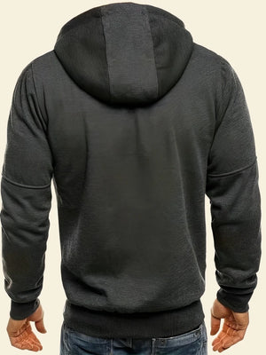 Jacket Men's casual hooded Grey