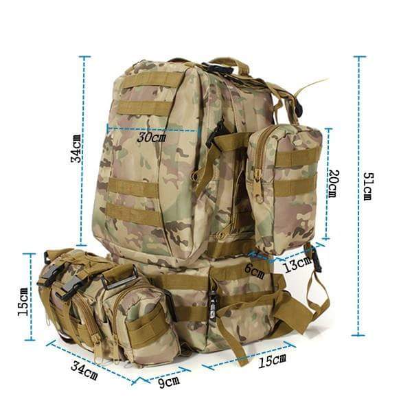 50 litre combination hiking bag
