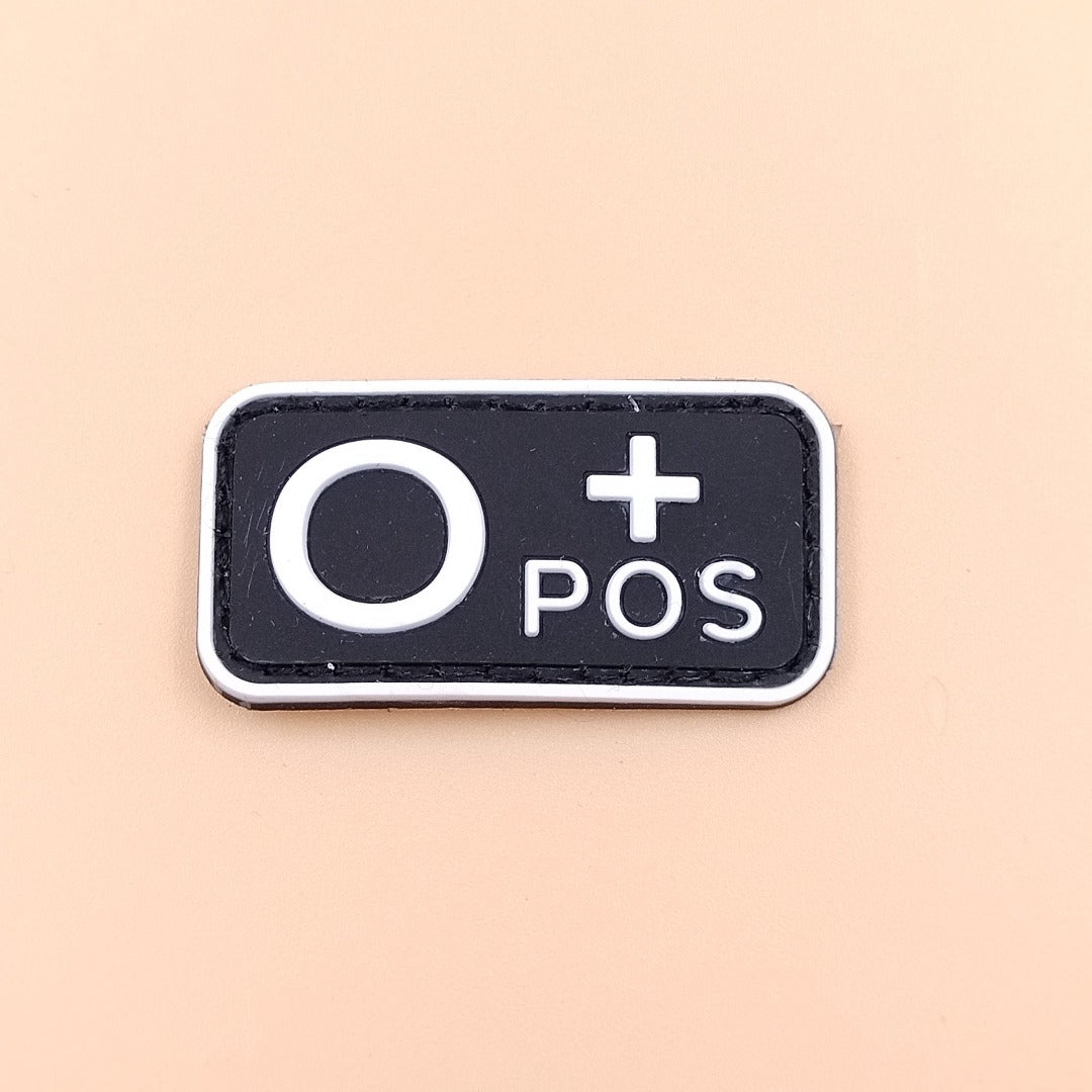 Badge Blood group rubber