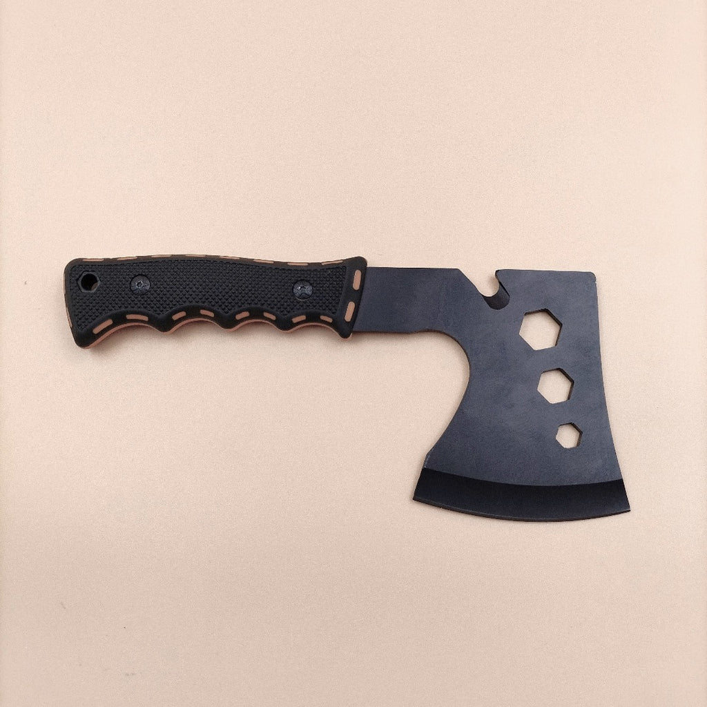 Axe with rubber handle