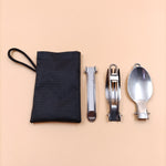 Cutlery set - fold up - wire type