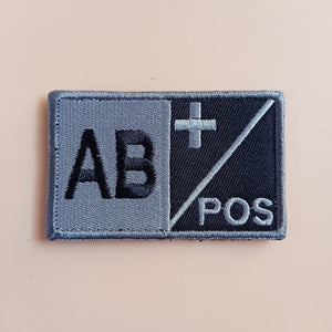 Badge Blood group rubber