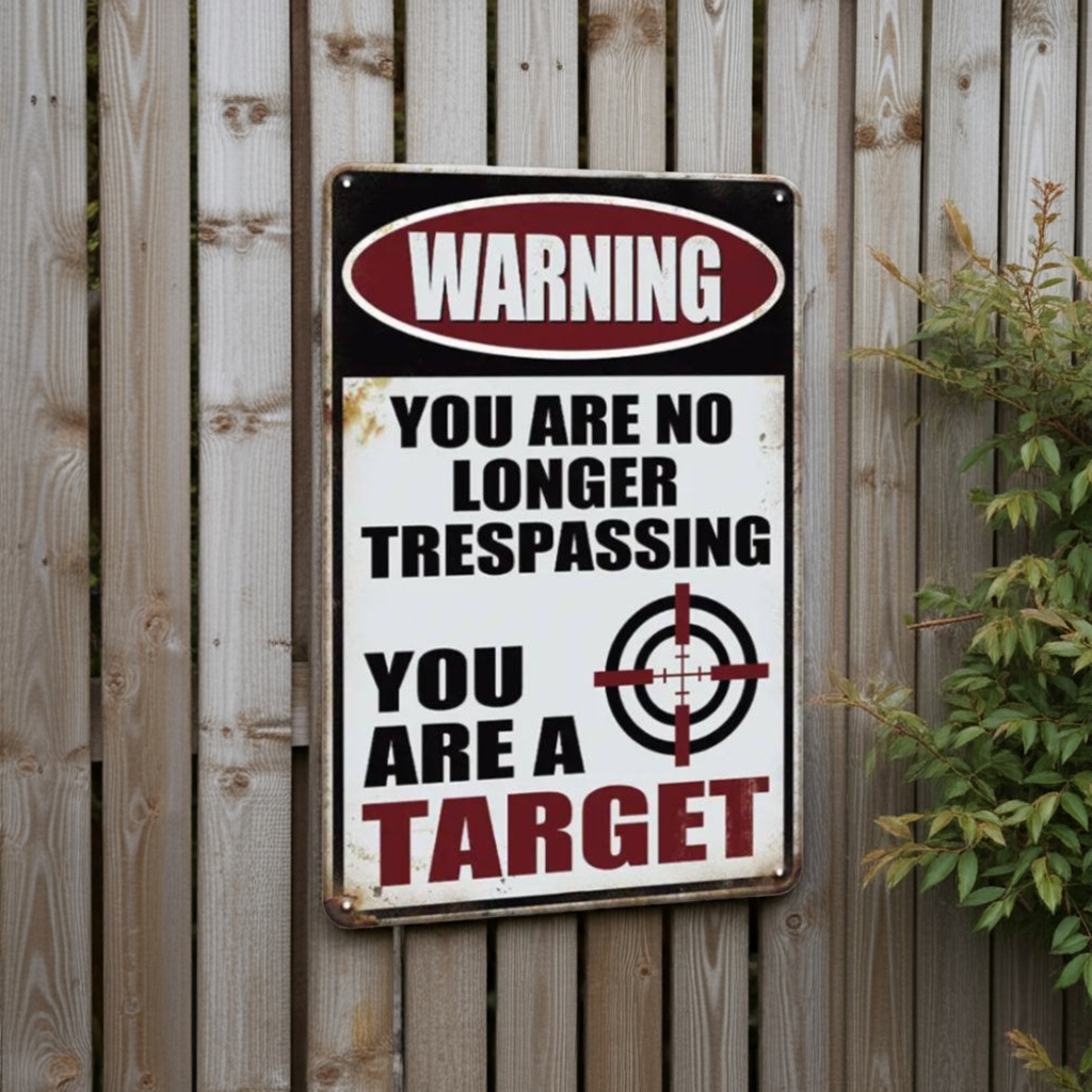 Tin sign - target – Blades and Outdoor
