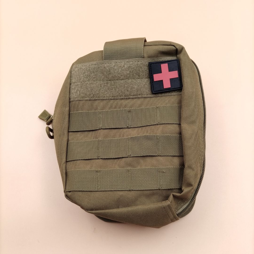 Red cross molle add on pouch