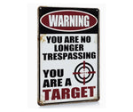 Tin sign - target