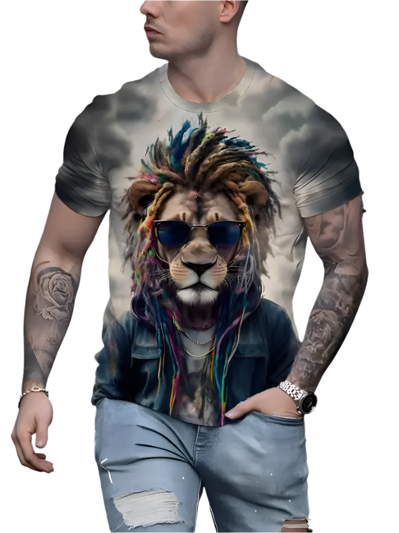 T shirt - Lion Rasta