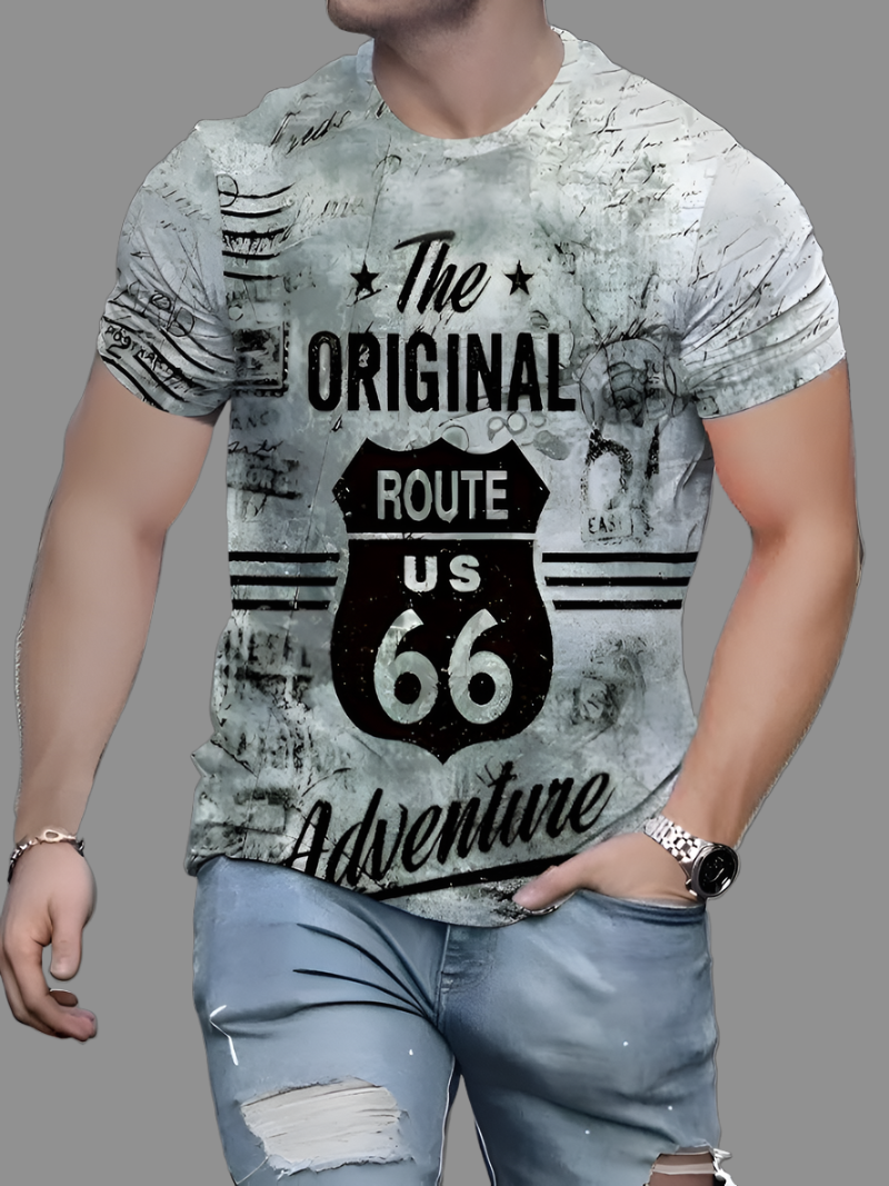 T shirt - The Original Route 66 - light grey