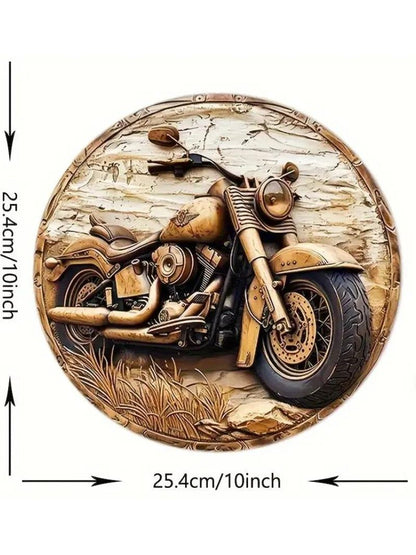 Wood sign - motorcycle