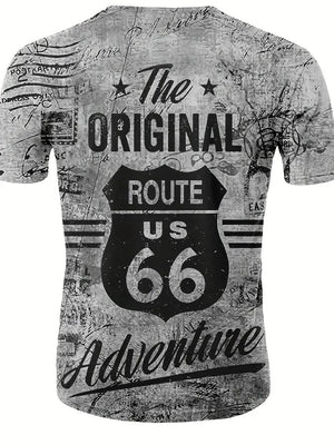 T shirt - The Original Route 66 - light grey
