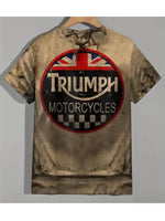 T shirt Triumph cream background