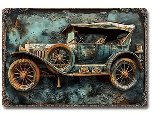 Tin sign - Classic car