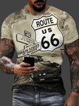 T shirt Route 66 with car