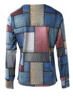 Patchwork Woman's Long Sleeve T-Shirt - mixed colours