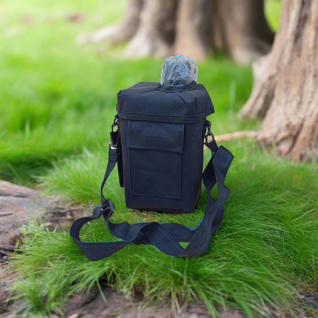 Water bottle surrounded by grass 