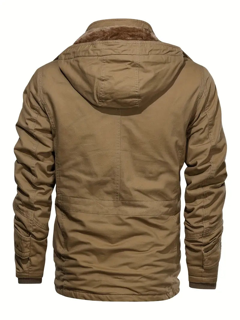 Jacket Men's Warm Fleece Cargo