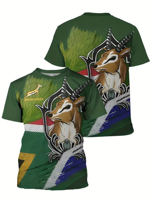 T shirt - South Africa Springbok 3D print