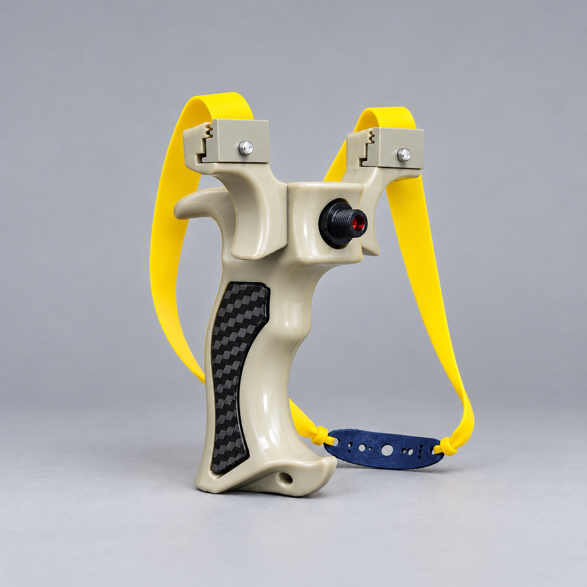 Kettie with red laser and patterned grip – three-quarter view