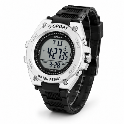 S-Sport water-resistant digital watch, product image